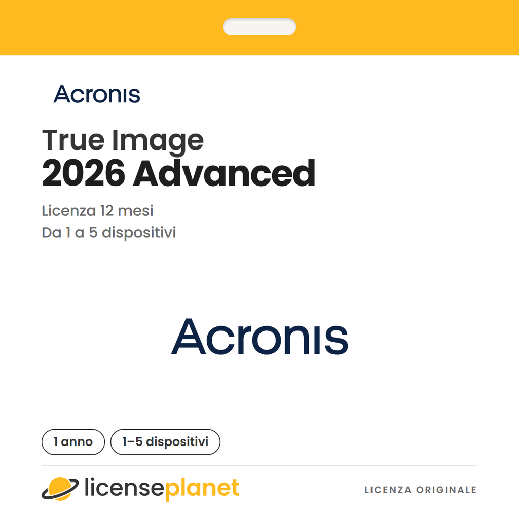 Acronis True Image 2026 Advanced