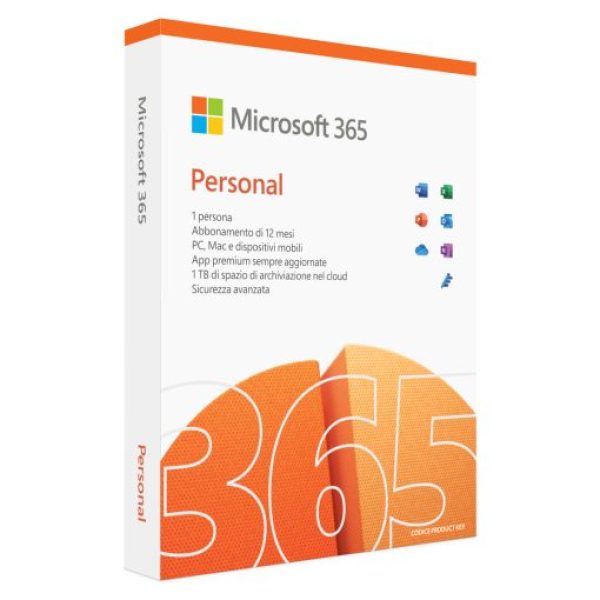 HPSP2_GEO_IT microsoft office 365 personal abbonamento 1 anno 12 mesi licenza license digital key
